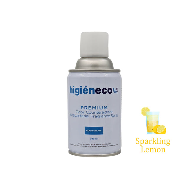 AEROSOLE AIR FRESH CANS FOR DISPENSER 6000 SPRAYS - SPARKLING LEMON