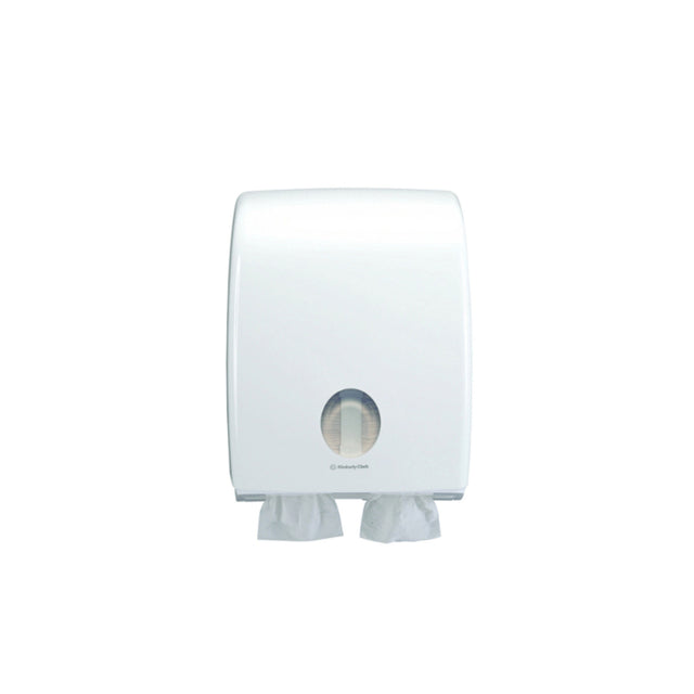 69900 KIMBERLEY CLARK AQUARIUS DISPENSER HYGIENE BATH TISSUE TWIN 1X1 ABS PLASTIC LOCKABLE HIGH CAPACITY SUIT CODES:4321 4322 - REPLACES 4437