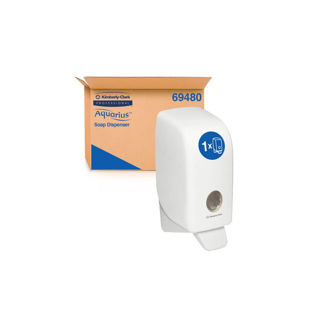 69480 KIMBERLEY CLARK SOAP DISP CASSETTE 1000ML WHITE ABS PLASTIC WALL MOUNTED SUITS 54964 , 6331 , 6333 6342