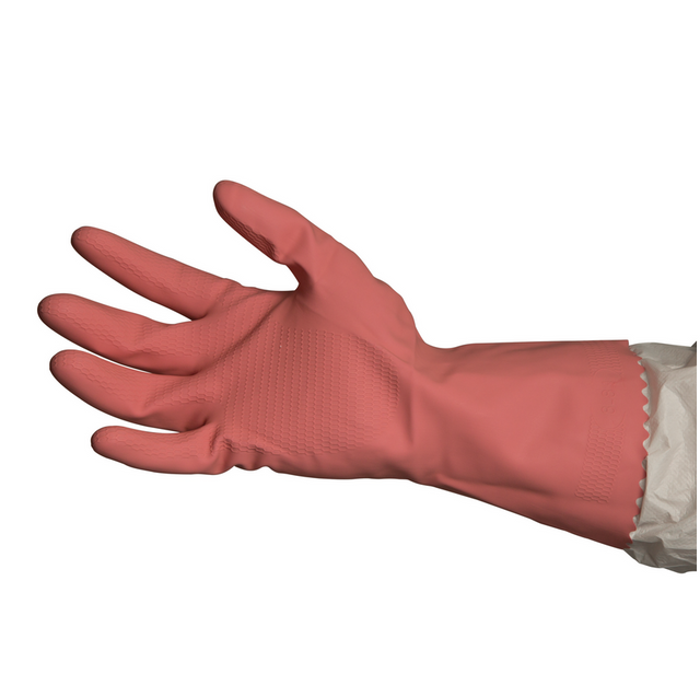 BASTION GLOVES RUBBER EXTRA LARGE - SIZE 10-10.5 PINK