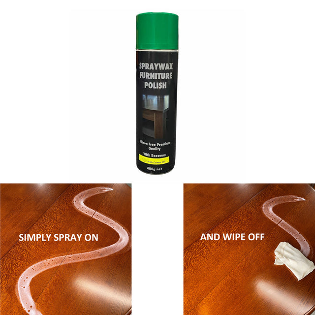 SPRAY WAX FURNITURE POLISH 400G