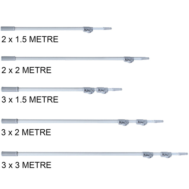 Pértiga telescópica SUPA 3 x 1,5M