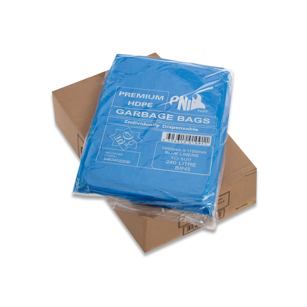 BIN LINER 240L 1470X1150 BLUE PREMIUM 200C - MB240220B