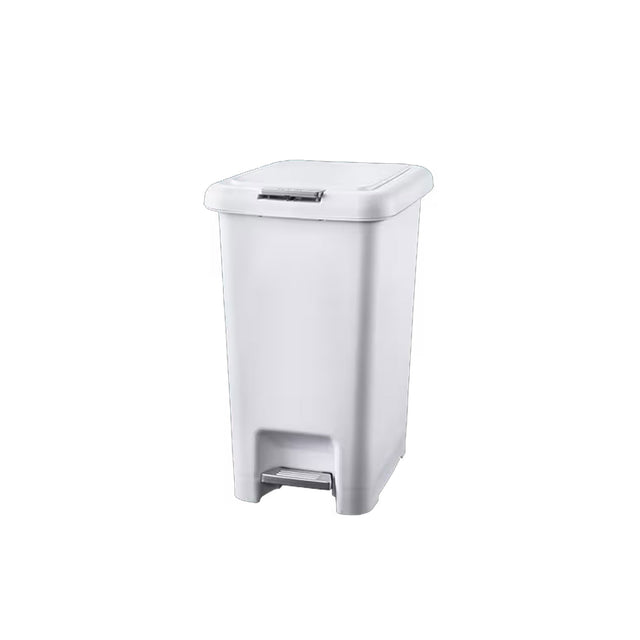 OATES BIN PUSH PEDAL 30L WHITE BB-30PPW 165949