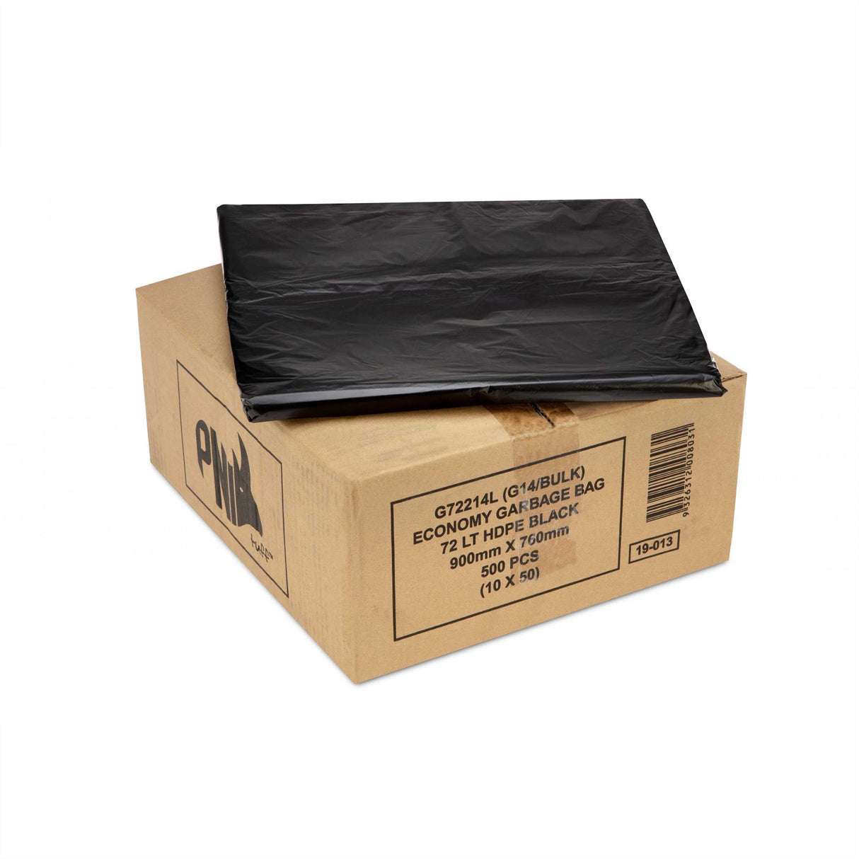BIN LINER 072L 900X760 BLACK ECONOMY 500C - G72214L