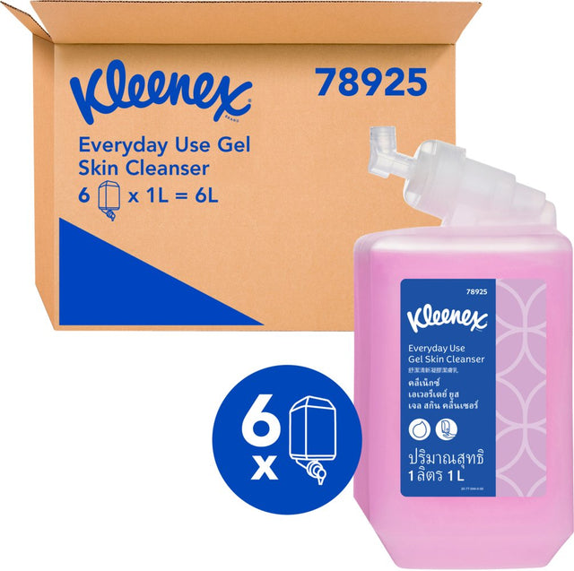 78925 KLEENEX EVERYDAY USE LIQUID HAND CLEANSER 6X1L KIMCARE