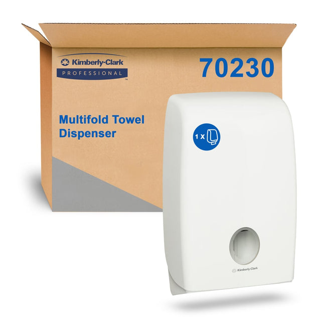 70230-(EX-49940) KIMBERLY CLARK MULTIFOLD DISP WHITE ABS PLASTIC LOCKABLE SUITES CODES: 13207, 1890, 4208, 4209 94186