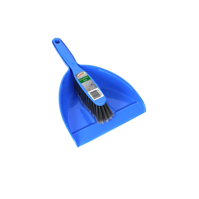 SABCO PROFESSIONAL DUST PAN SET PLASTIC BLUE