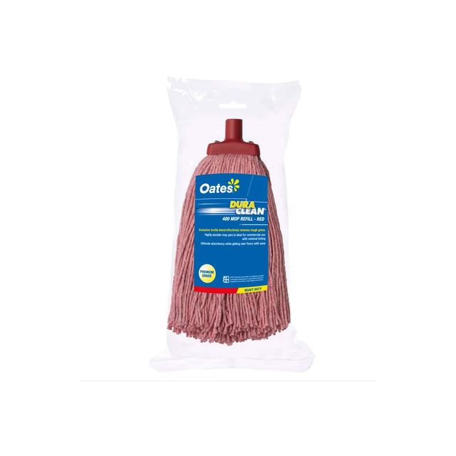 OATES DURACLEAN 400G MOP HEAD RED 165716 / MH-DC-01R