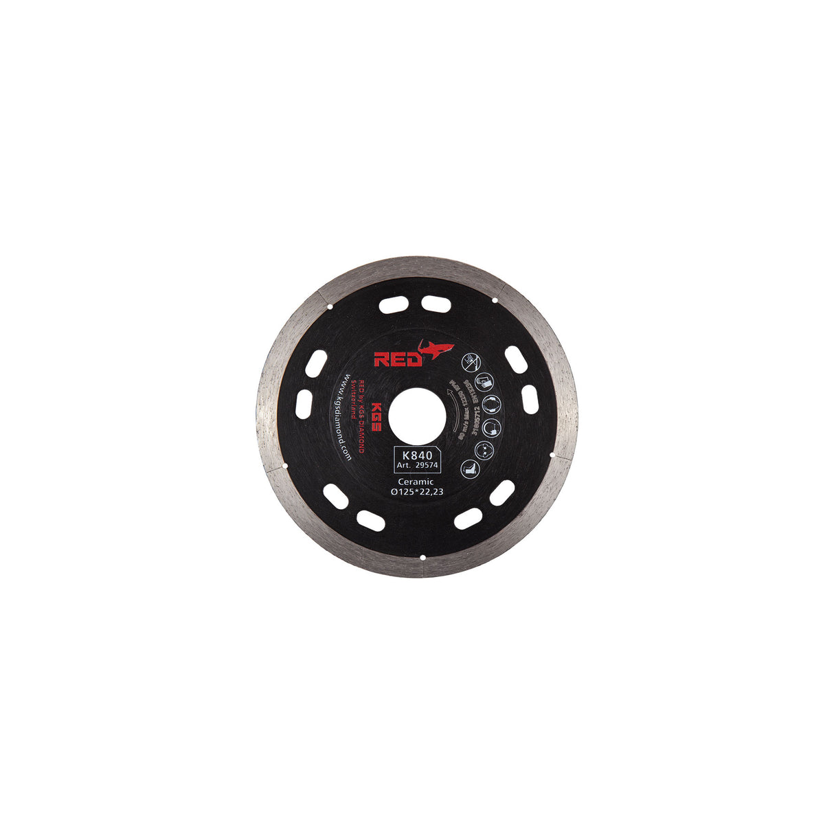 KGS RED K840 - 125MM BORE 22.23