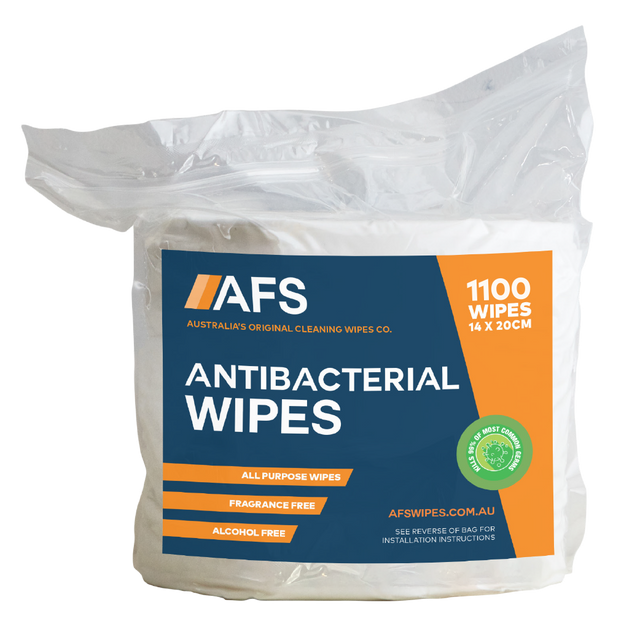 ATHLETIX EQUIPMENT CLEANER WIPES AFS1000 1100 WIPES PER ROLL 4 X ROLLS PER CARTON