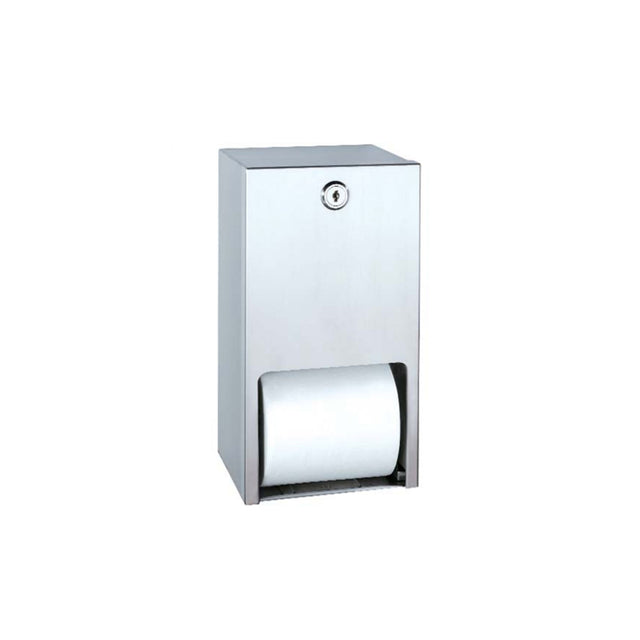 DISPENSADOR ROLLO HIGIÉNICO TWIN ACERO INOXIDABLE