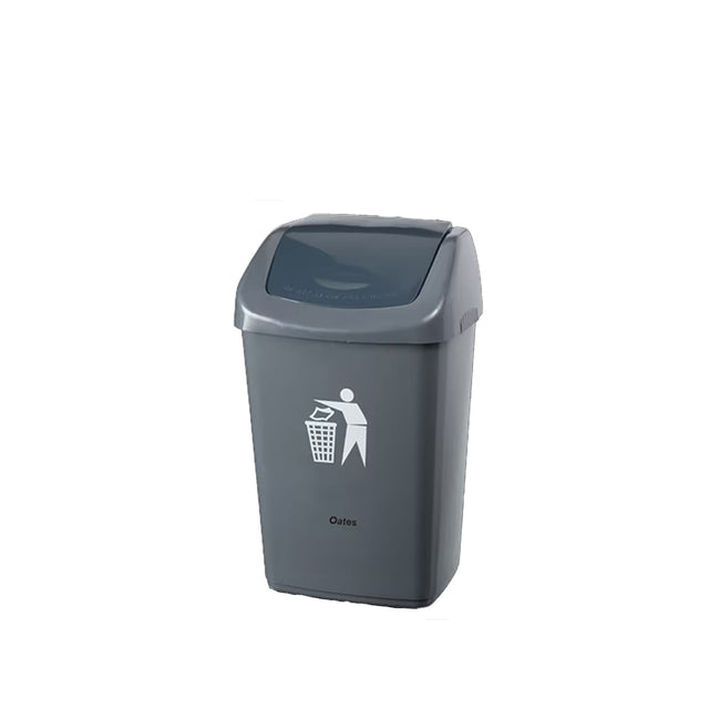 OATES 40L FLIP BIN GREY