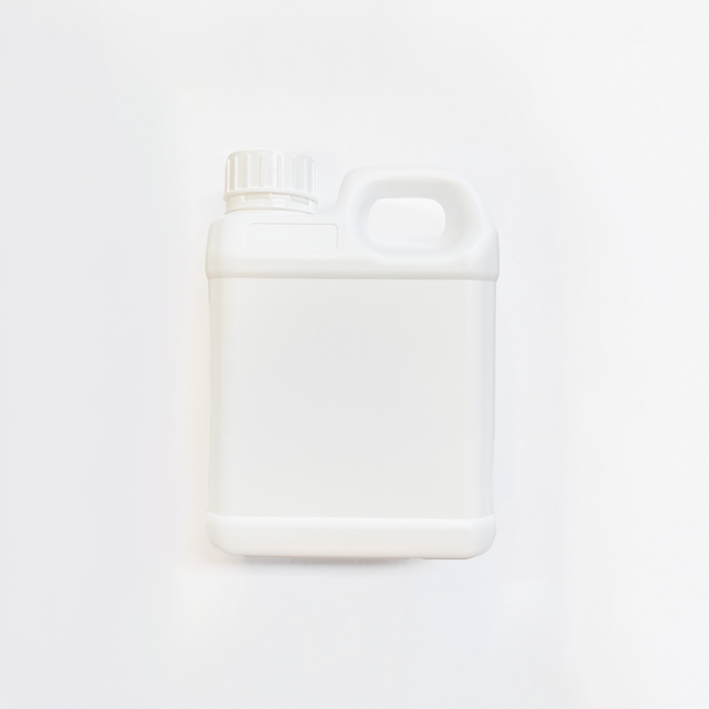 BOTELLA VACÍA BLANCA CON TAPA 1L