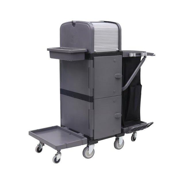 CLEANTECH JANITOR TROLLEY BLACK PROTECTIVE HOOD