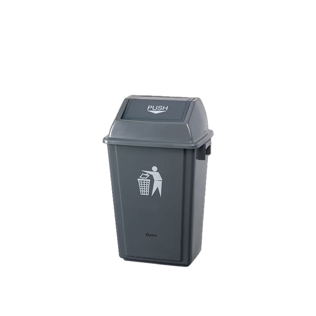 OATES 60L FLIP BIN GREY