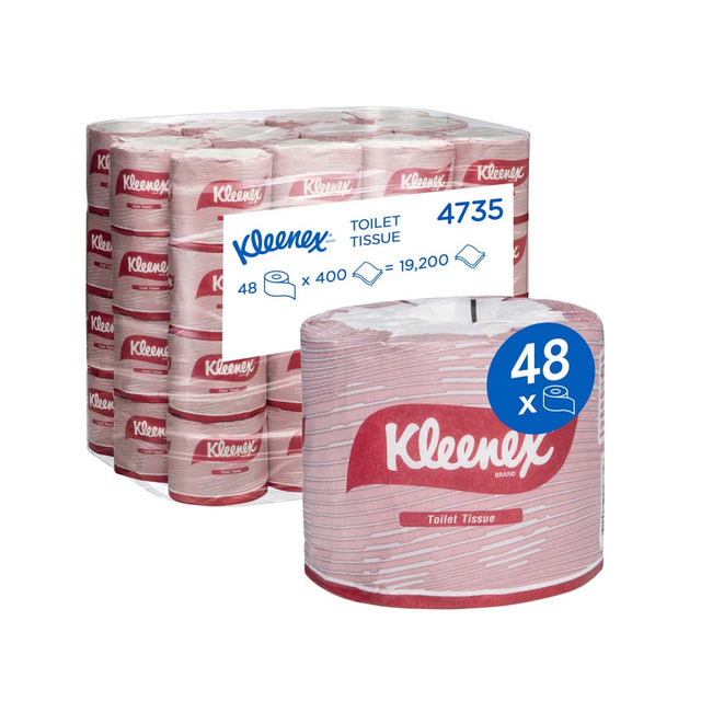 4735 PAPEL HIGIÉNICO 400S 10CMX11CM 48C 2P KLEENEX
