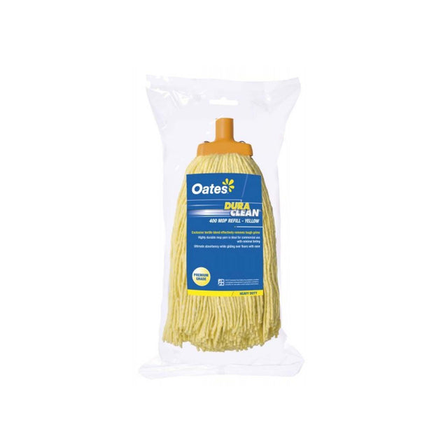 OATES DURACLEAN 400G MOP HEAD YELLOW 165718 / MH-DC-01Y