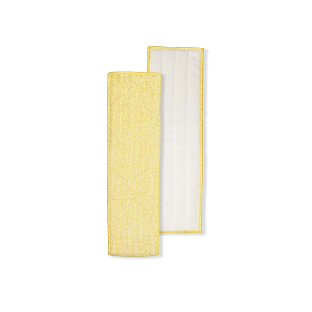 FUNDA DE FREGONA PLANA DE MICROFIBRA SUPA AMARILLO 40CM HÚMEDO/SECO