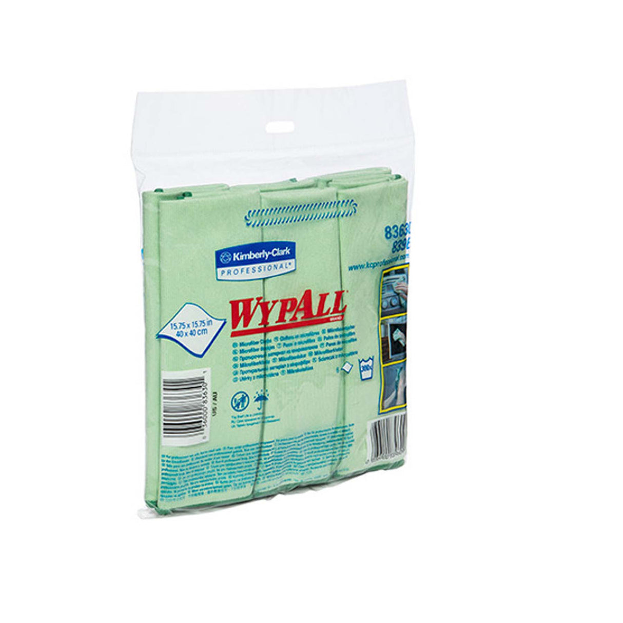KIMBERLEY CLARK WYPALL MICROFIBRE CLOTH GREEN