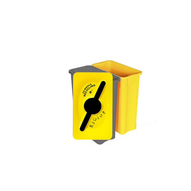 CONTENEDOR MULTISORT 60L FONDO AMARILLO Y TAPA AMARILLA