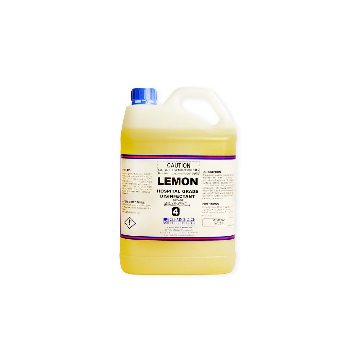 CT LEMON DISINFECTANT HOSPITAL GRADE 5L
