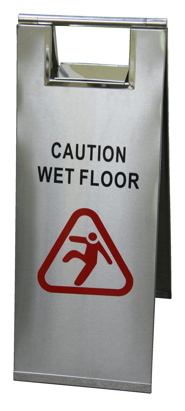 A-FRAME FLOOR SIGN STAINLESS STEEL SLIM