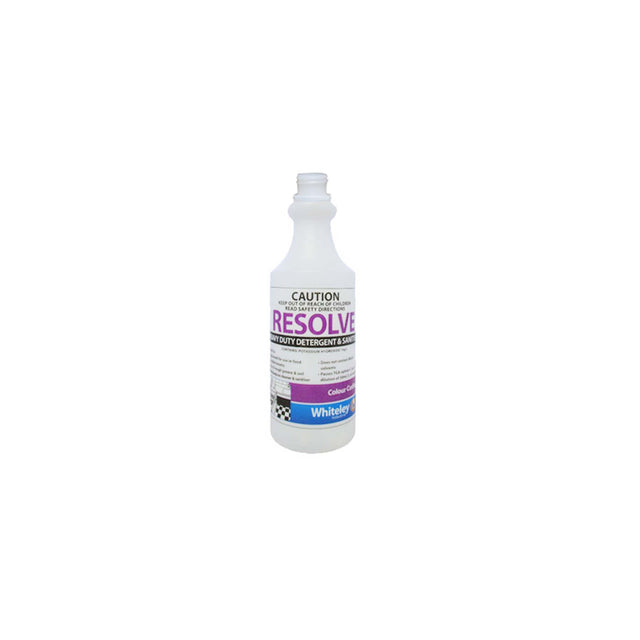 WHITELEY RESOLVE  LABELLED EMPTY BOTTLE 500ML