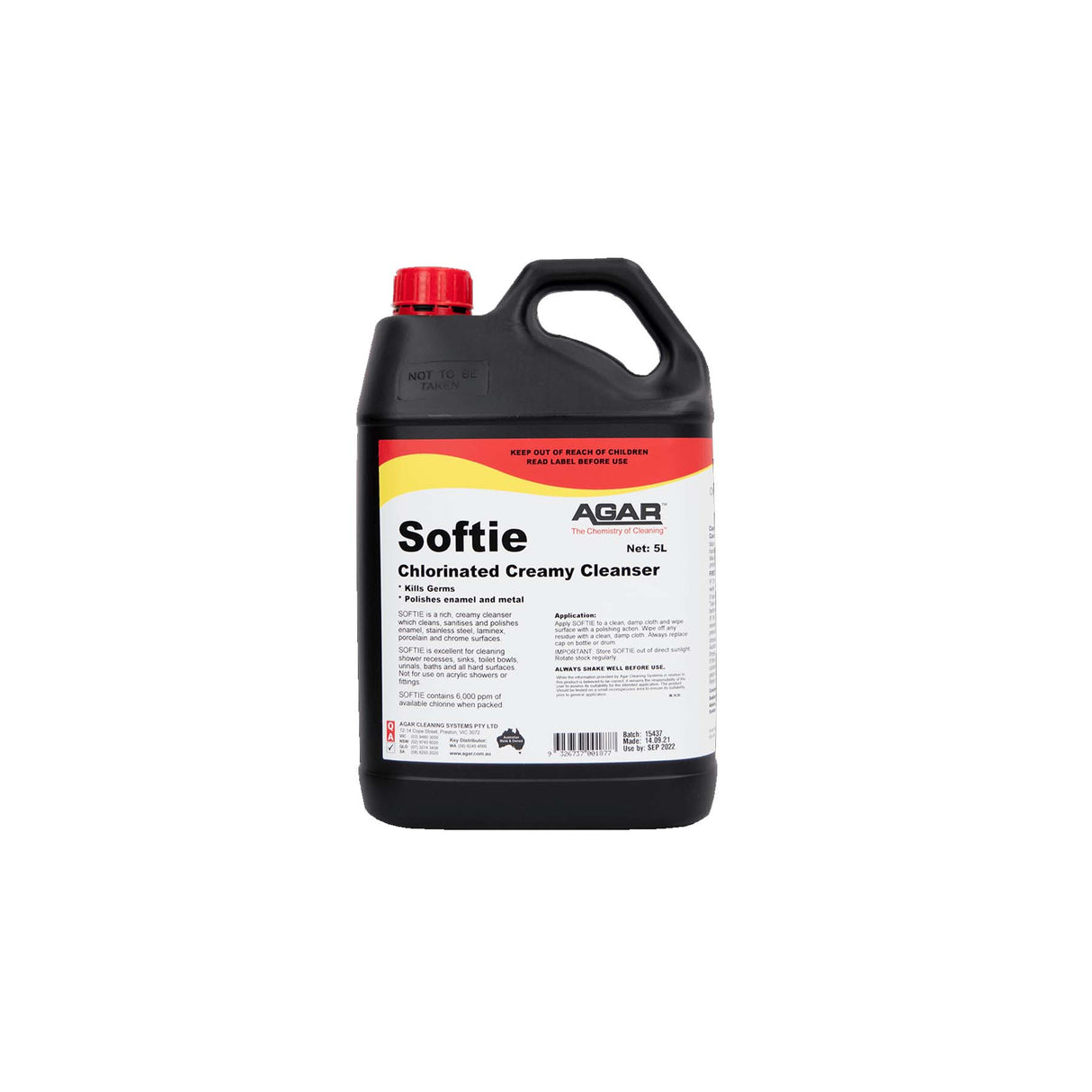 AGAR SOFTIE CREME CLEANSER 5L