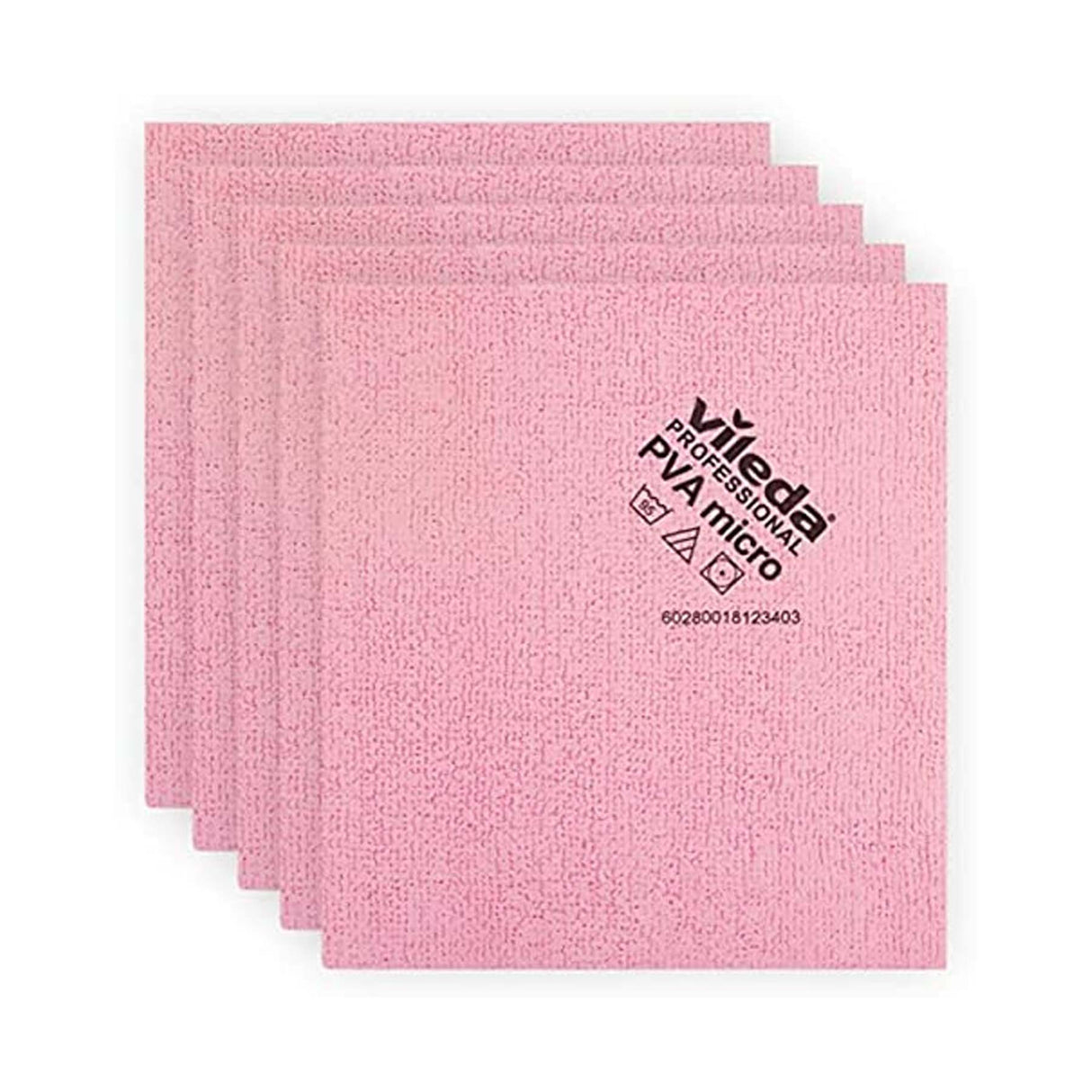 VILEDA - PVA MICRO MICROFIBRE CLOTH - RED (38CM X 35CM)