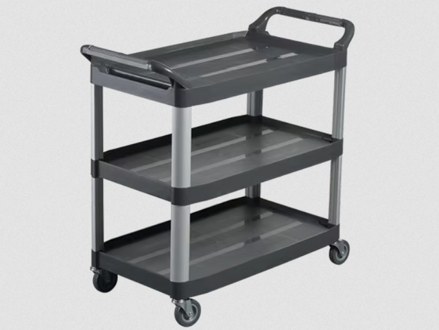 OATES UTILITY CART 3 TIER MULTIPURPOSE CHARCOAL