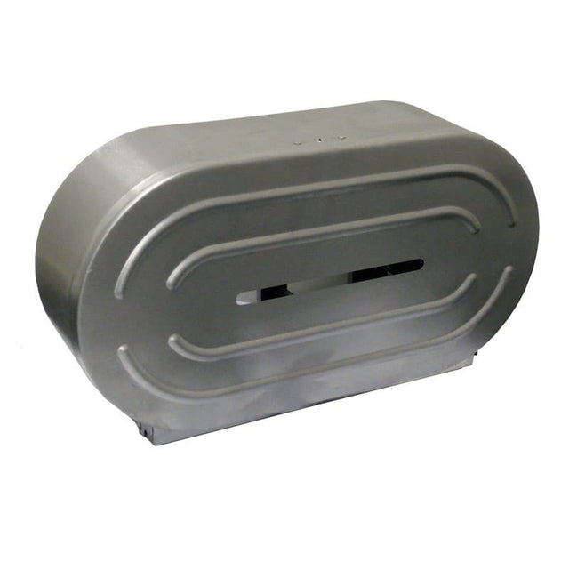 NAB DISPENSER JUMBO ROLL TWIN STAINLESS STEEL
