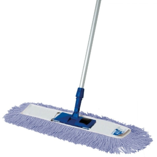 SABCO DUST MOP L/BLUE COMPLETE 90CM