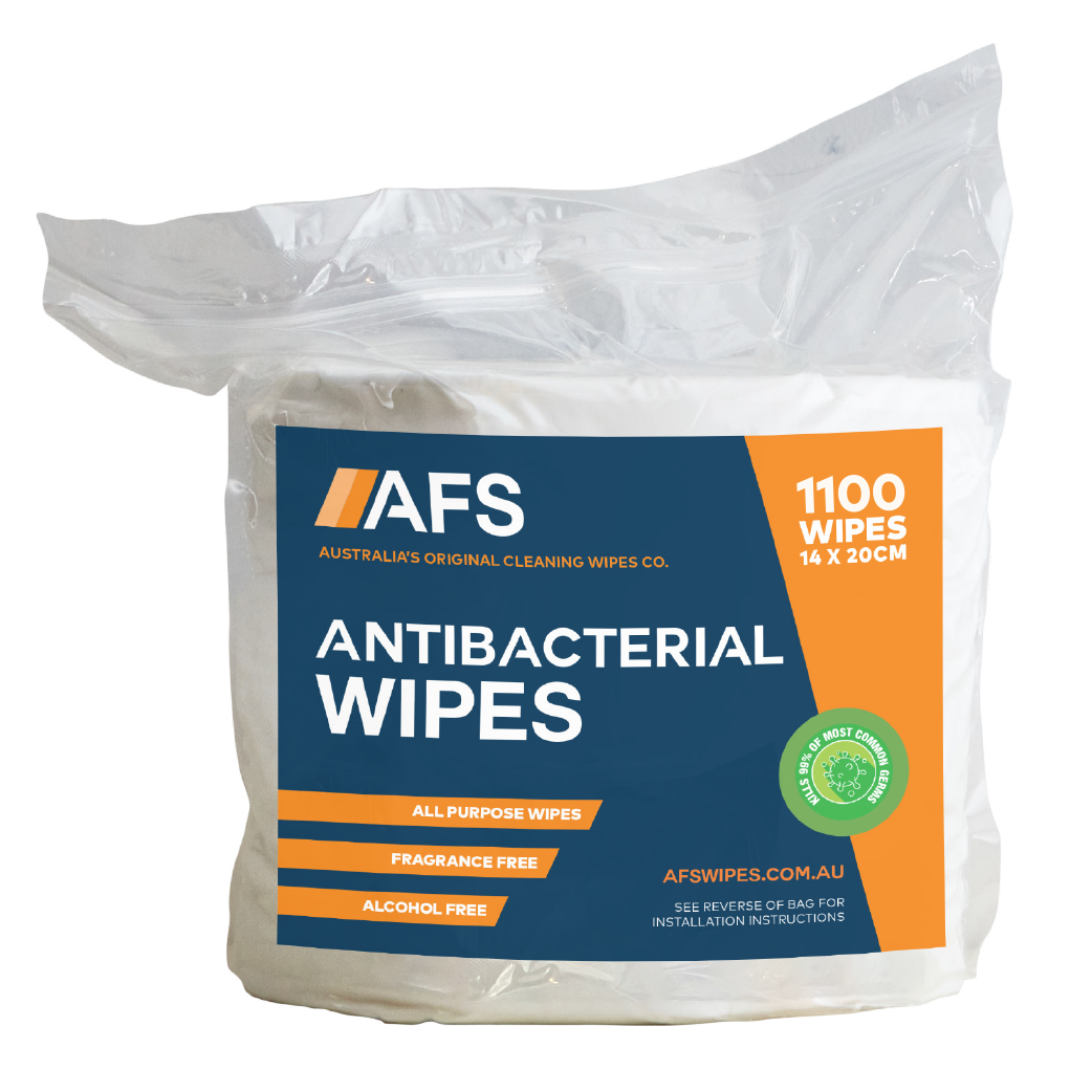 ATHLETIX EQUIPMENT CLEANER WIPES AFS1000 1100 WIPES PER ROLL 4 X ROLLS PER CARTON