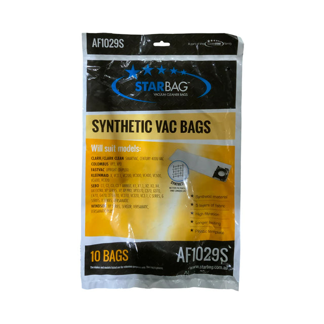 AF1029S - WINDSOR XP3 -  DISPOSABLE SYNTHETIC  BAG 10 PACK