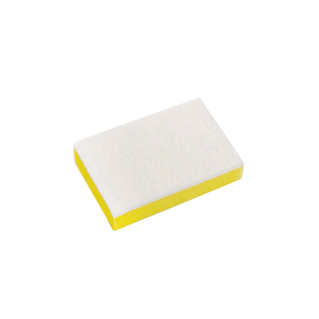 ESPONJITA SABCO 15CMX10CM BLANCO/AMARILLO