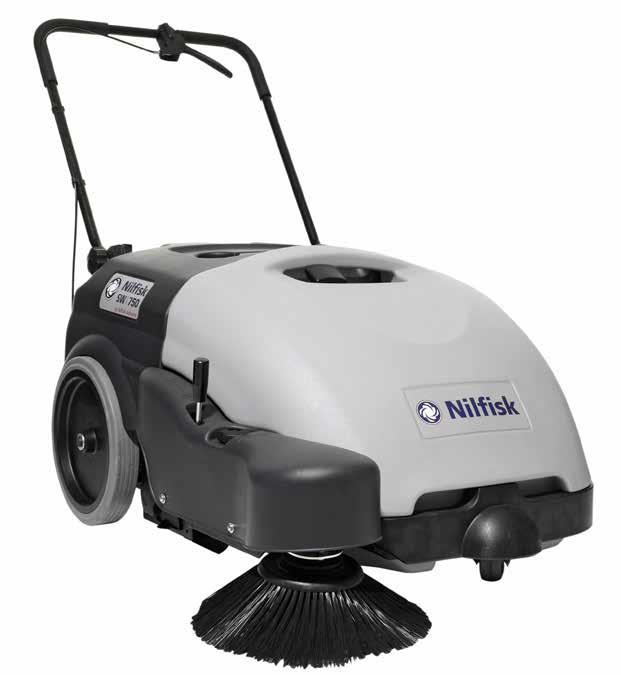 NILFISK SWEEPER SW750 MID-SIZED WALK BEHIND