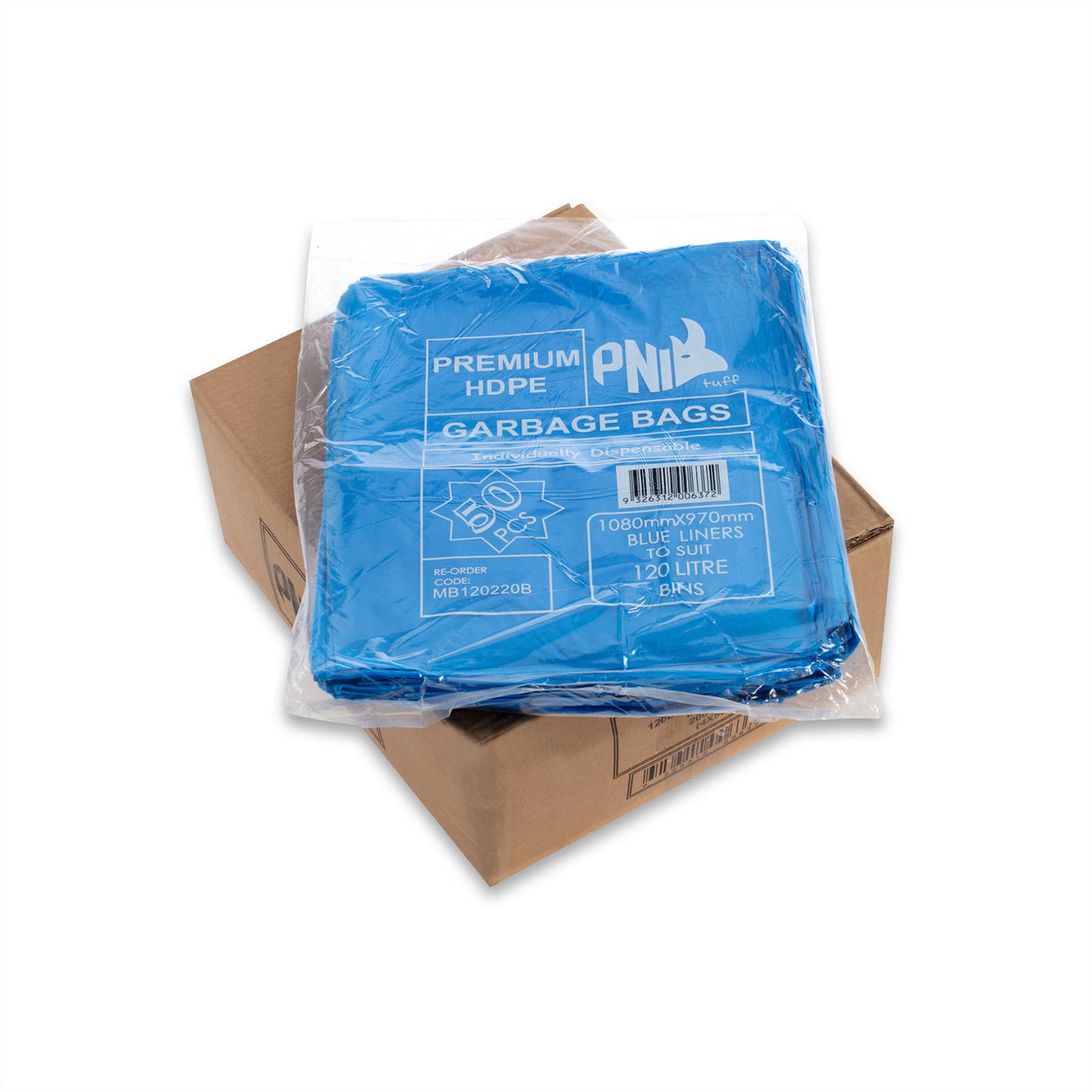BIN LINER 120L 1080X970 BLUE 200C - MB120220B