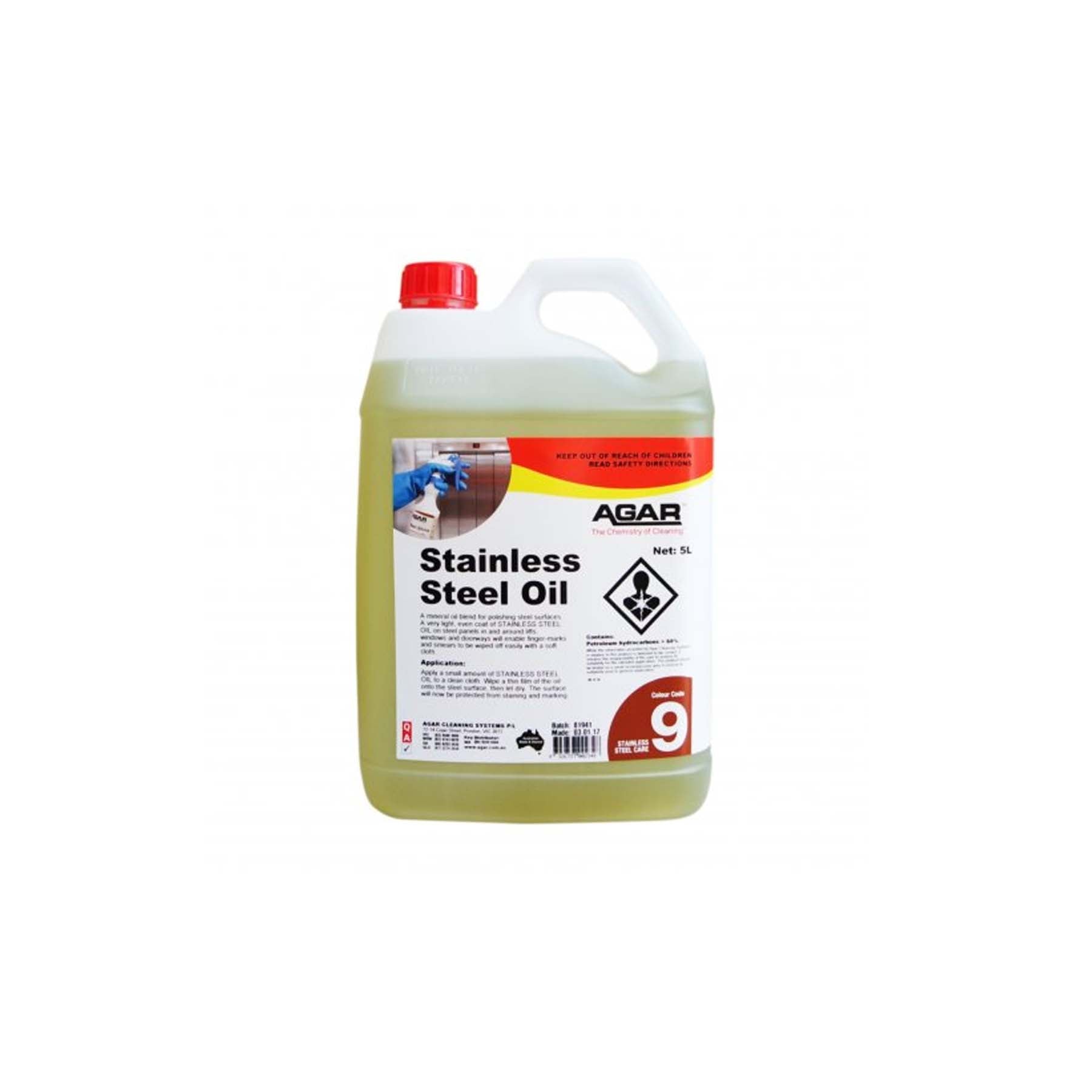 AGAR ACEITE ACERO INOXIDABLE/ PULIDO 5L