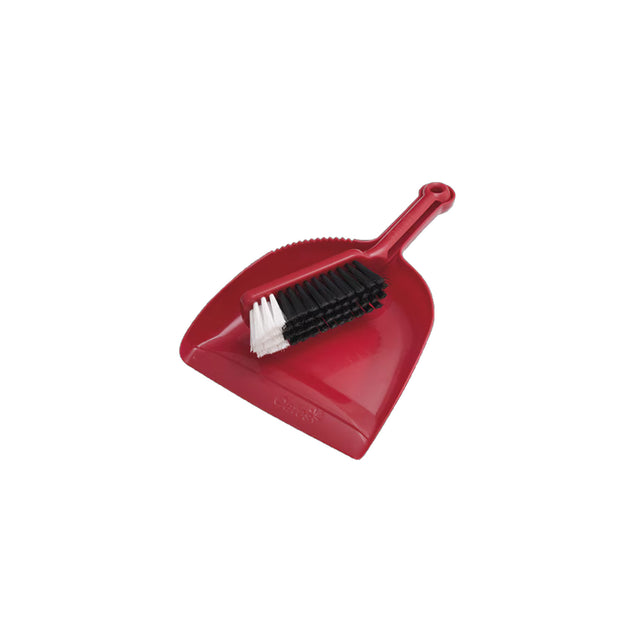 OATES� 164573 DUST PAN & BANNISTER SET RED