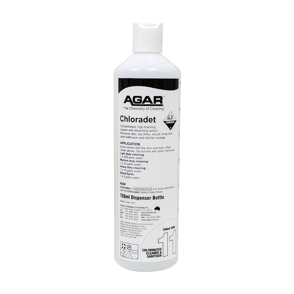 AGAR SPRAY BOTELLA 750ML CÓDIGO 11 LIMPIADORES Y DESINFECTANTES CLORADOS