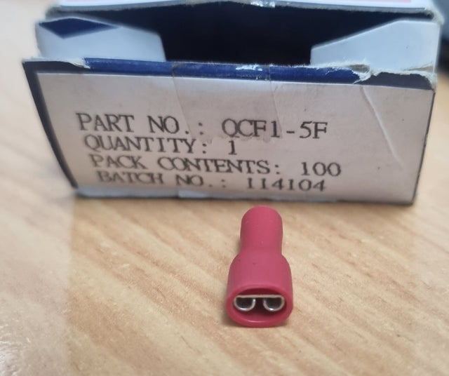 RED TAB QCF1-5F 100 PACK