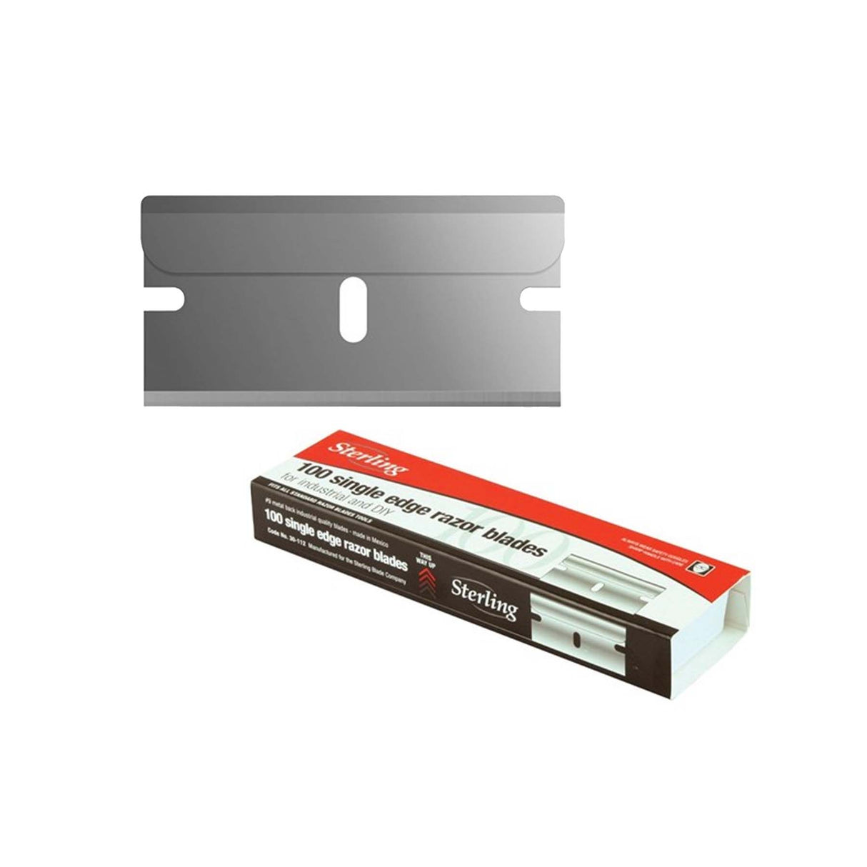 SCRAPER BLADE 100PKT SINGLE EDGE