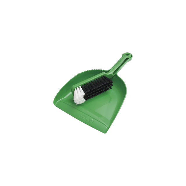 OATES� 164572 DUST PAN & BANNISTER SET GREEN