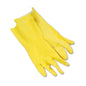 FLOCKED LINED RUBBER GLOVES MEDIUM - YELLOW