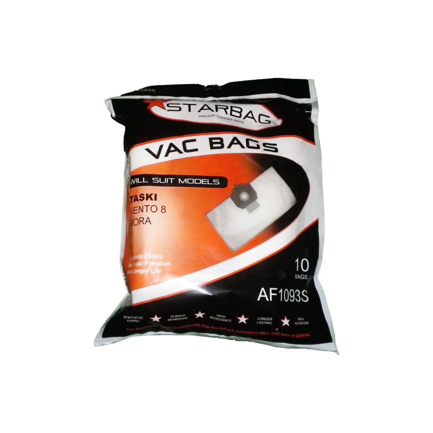 TASKI - BORA VENTO 8 / 15  AF1093S - SYNTHETIC BAG 10PK