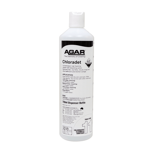 AGAR SPRAY BOTELLA 750ML CÓDIGO 11 LIMPIADORES Y DESINFECTANTES CLORADOS